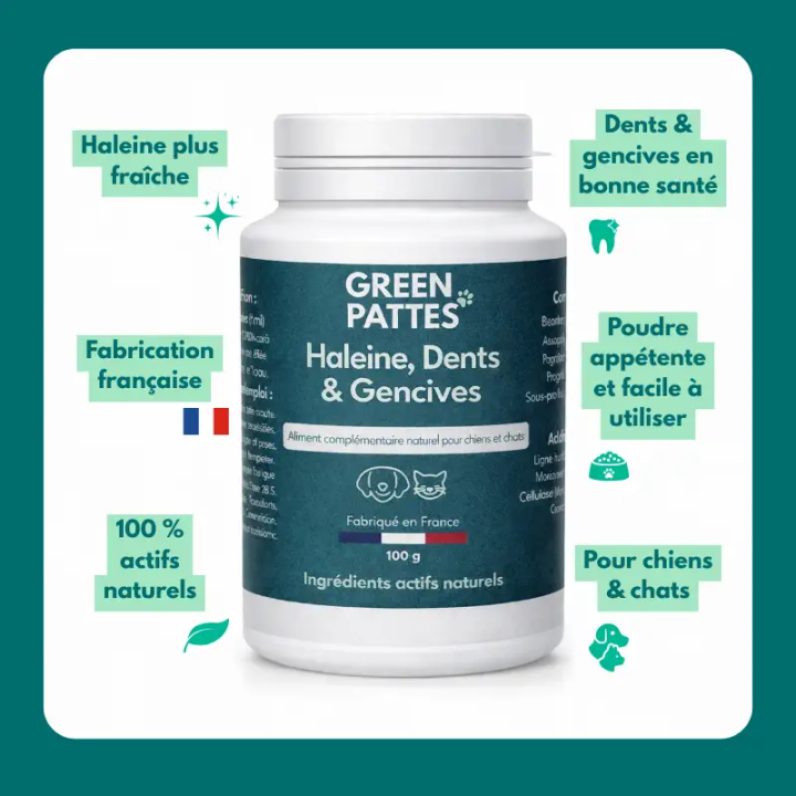 Complément Haleine, Dents et Gencives pour chien et chat