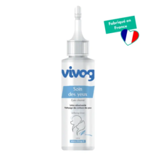 Lotion nettoyante yeux pour chien et chat - Vivog - 120 ml