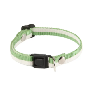 Collier réglable pour chat – Collection « Bambou » vert
