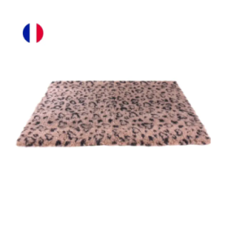 Tapis PetBed léopard beige noir pour chien et chat