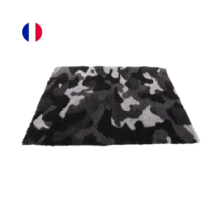 Tapis PetBed motifs camouflage gris pour chien et chat