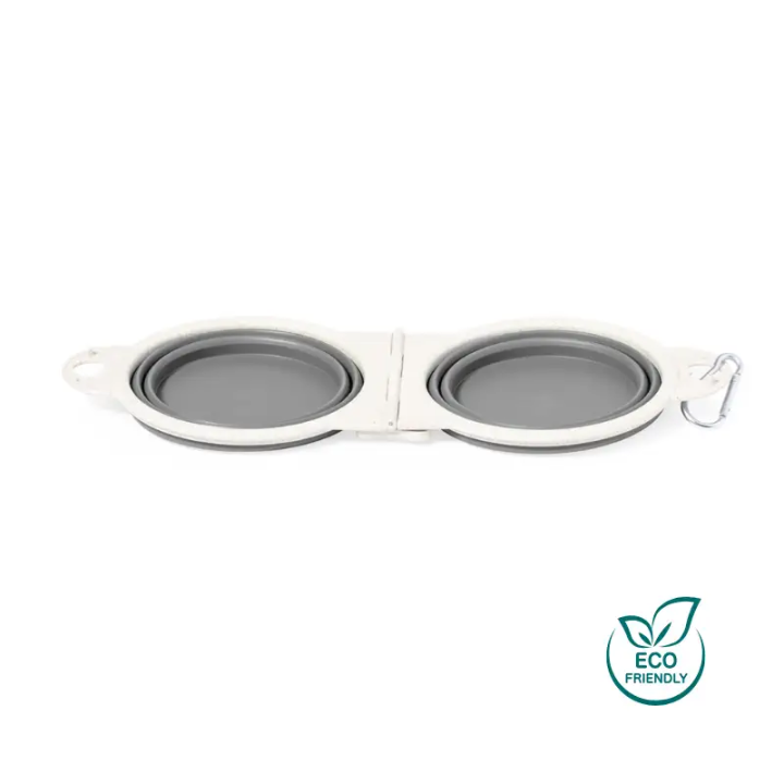 Gamelle pliable pour chien et chat en paille de blé