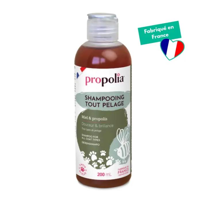 Shampoing tout pelage - Miel & Propolis – Propolia - 200 ml