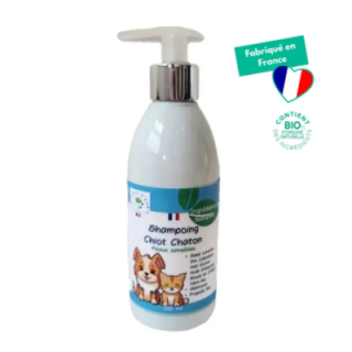 Shampoing naturel chiot et chaton – Soin doux peaux sensibles - 250 ml