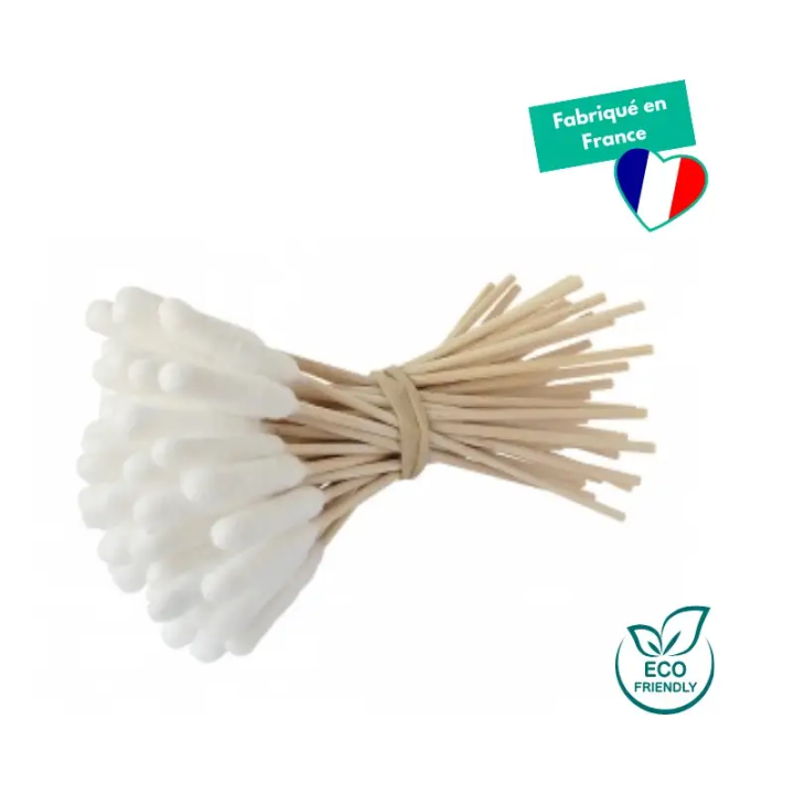 Bâtonnets ouatés pour nettoyer les oreilles des chiens – BambooStick x30