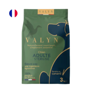 Croquettes Canard pour chien adulte stérilisé, sédentaire ou en surpoids