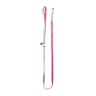 Laisse en nylon pour chat - Collection « New Disco » rose