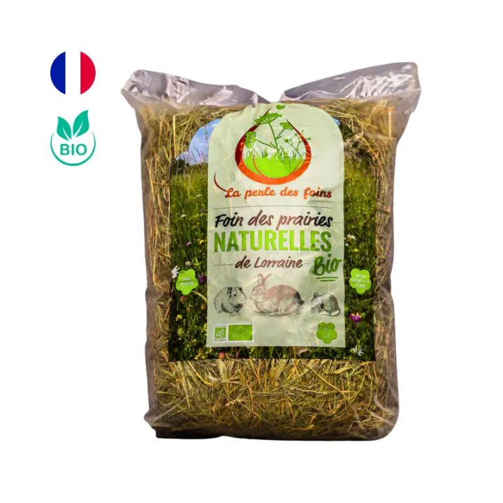 Foin Bio des Prairies pour Rongeurs – 1 kg
