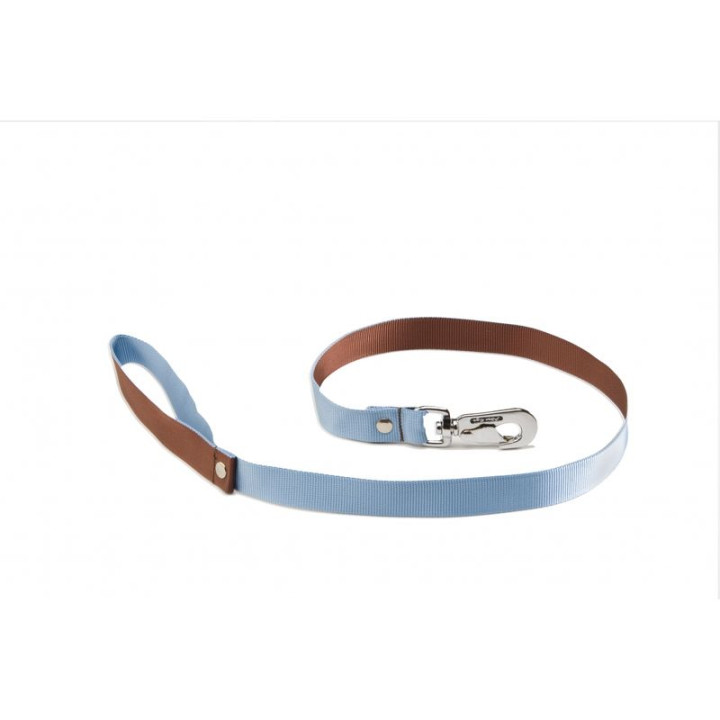 Laisse en nylon bicolore pour chien – Bleu et marron | GREENPATTES