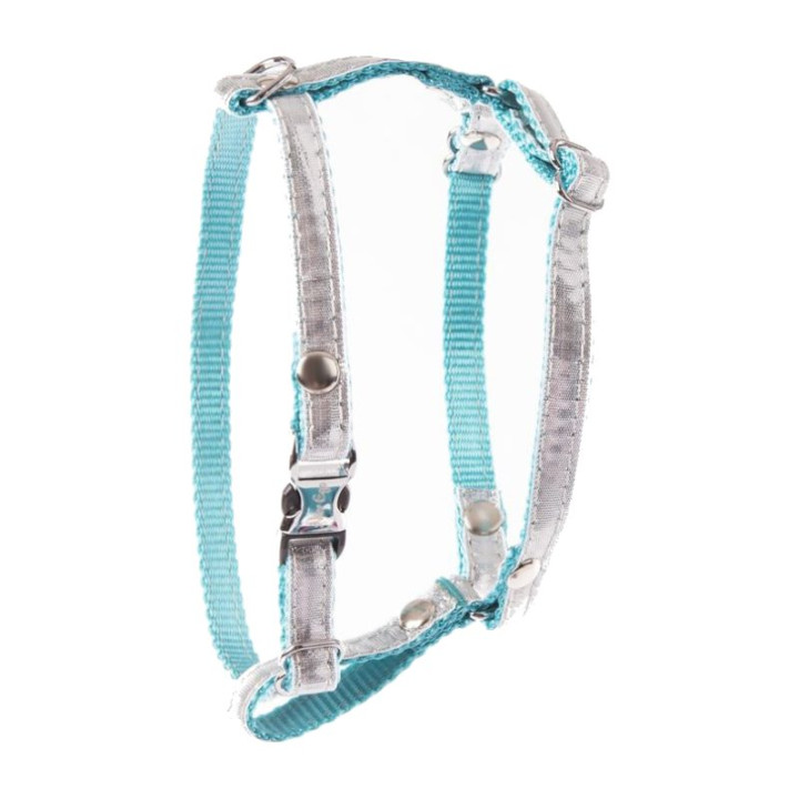 Harnais en nylon New Disco pour chat – Bleu | GREENPATTES