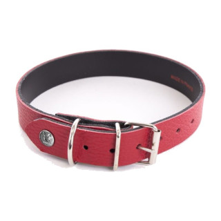 Collier en cuir Allure pour chien – Rouge et noir | GREENPATTES