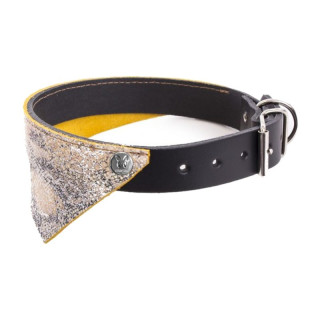 Collier bandana en cuir Malibu pour chien – Noir | GREENPATTES