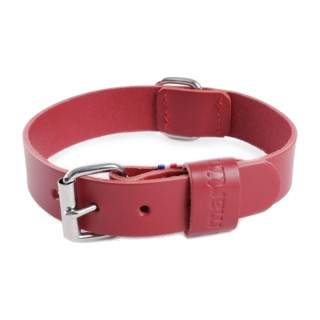 Collier en cuir 499 Bicolore pour chien – Rouge | GREENPATTES