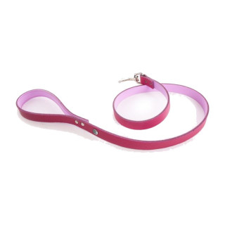 Laisse en cuir Allure pour chien – Rose | GREENPATTES