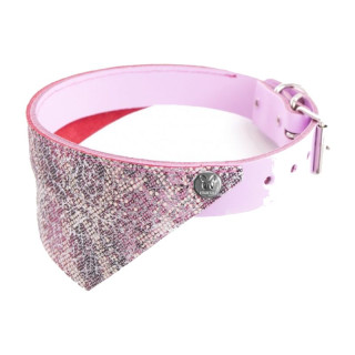 Collier bandana en cuir Malibu pour chien – Rose | GREENPATTES