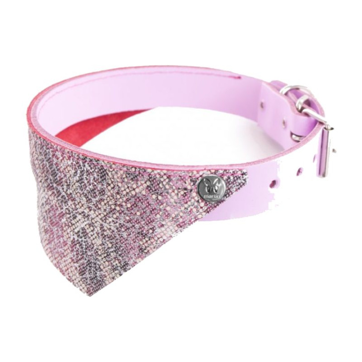 Collier bandana en cuir Malibu pour chien – Rose | GREENPATTES