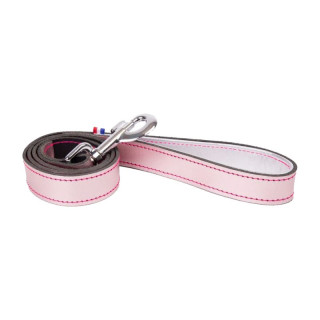Laisse en cuir Dakota pour chien – Rose métallisé | GREENPATTES