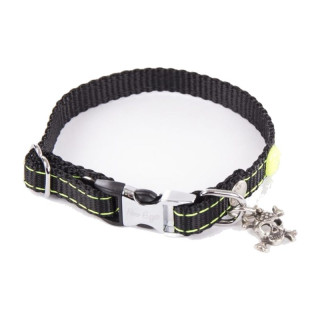 Collier en nylon Biker pour chien – Jaune | GREENPATTES