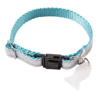 Collier en nylon New Disco pour chat – Bleu | GREENPATTES