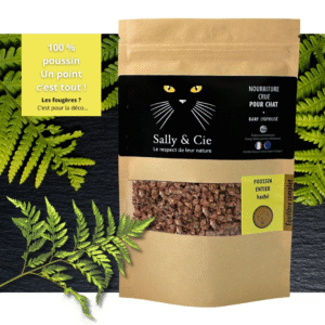 Poussin haché BARF lyophilisé – Alimentation complète