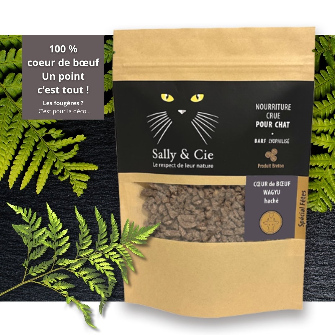 Cœur de bœuf haché - Alimentation BARF lyophilisé