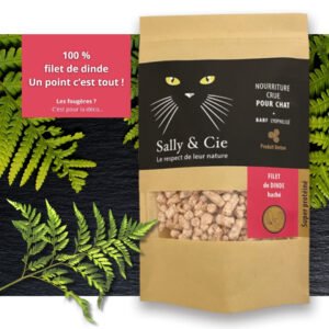 Filet de dinde BARF lyophilisé haché – Faible en gras