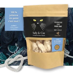 Filet de julienne BARF lyophilisé en tranches