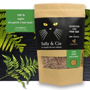 Lapin haché BARF lyophilisé – Nutrition équilibrée