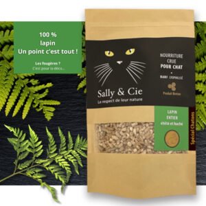 Lapin BARF lyophilisé haché – Spécial chaton