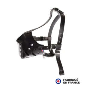 Muselière Noire pour chien Spéciale Amstaff et Rottweiler