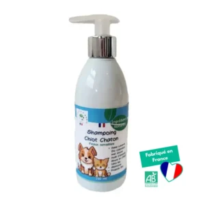 Shampoing naturel chiot et chaton – Soin doux peaux sensibles