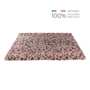 Tapis PetBed léopard beige noir pour chien et chat