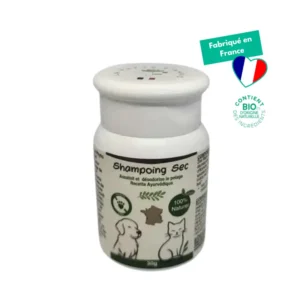 Shampoing sec chien chat naturel sans rinçage