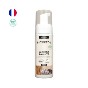 Mousse lavante pelage rongeurs et petits mammifères