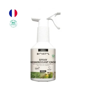Spray assainissant cage oiseaux bio