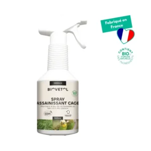 Spray assainissant cage oiseaux bio