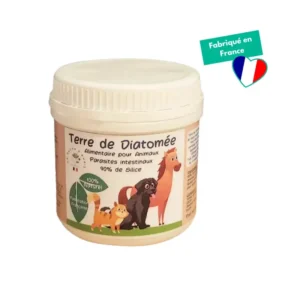 Terre de diatomée chat, chien et chevaux